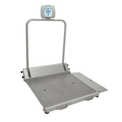 Picture of Wheelchair Scale Health O Meter® Digital LCD Display 454 kg Capacity Gray AC Adapter / Battery Operated2600KG