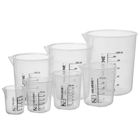 Picture of Laboratory Beaker Variety Pack Nalgene™ Griffin Low-Form Polypropylene 50 / 100 / 150 / 250 / 400 / 600 / 1,000 mL1201-1234