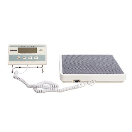 Picture of Floor Scale Health O Meter® Digital LCD Display 400 lbs. Capacity White AC Adapter / Battery Operated349KLXAD