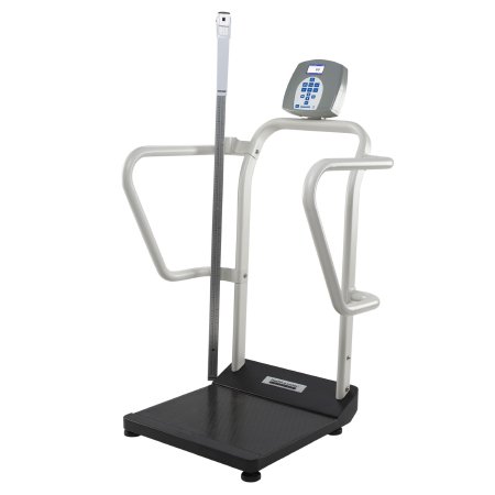 Picture of Bariatric Floor Scale Health O Meter® Digital LCD Display 1000 lbs. / 474 kg Capacity Gray AC Adapter / Battery Operated1100KLHR-BT