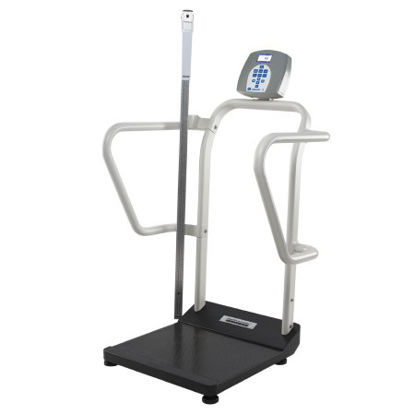 Picture of Bariatric Floor Scale Health O Meter® Digital LCD Display 1000 lbs. / 474 kg Capacity Gray AC Adapter / Battery Operated1100KLHR-BT