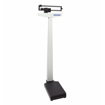 Picture of Column Scale with Height Rod Health O Meter® Balance Beam Display 390 lbs. Capacity Black / White Analog400KL
