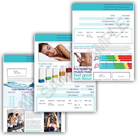 Picture of Illustrated Printout Stationary Health O Meter® For use with Health O Meter Professional Body Composition Scales (Item #s: 1004299, 1004300, 1004301, 1004302)IPO-ATH