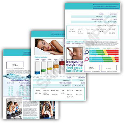 Picture of Illustrated Printout Stationary Health O Meter® For use with Health O Meter Professional Body Composition Scales (Item #s: 1004299, 1004300, 1004301, 1004302)IPO-ATH