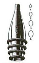 Picture of Ear Speculum Tip Oval Tip Size 3 Chrome Plated 5 mm Reusable19-18