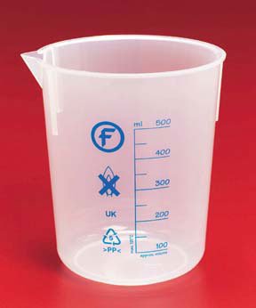 Picture of Graduated Beaker Fisherbrand™ Polypropylene 1,000 mL (32 oz.)0259132