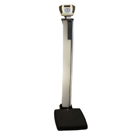 Picture of Column Scale with Height Rod Health O Meter® Digital Display 600 lb/ 272 kg Capacity Gray AC Adapter / Battery OperatedELEVATE-C