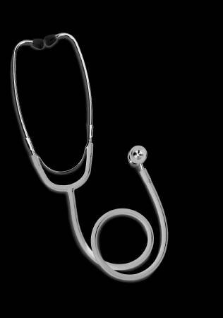 Picture of Classic Stethoscope Professional Series Black 1-Tube 24 Inch Tube Double-Sided Chestpiece5079-73