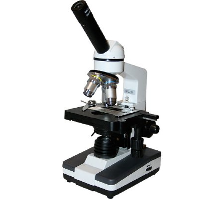 Picture of Student Pro Microscope Monocular Head 4X / 10X / 40XR / 100X Mechanical StageEDM-MM4A-DAL3