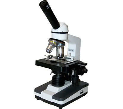Picture of Student Pro Microscope Monocular Head 4X / 10X / 40XR / 100X Mechanical StageEDM-MM4A-DAL3