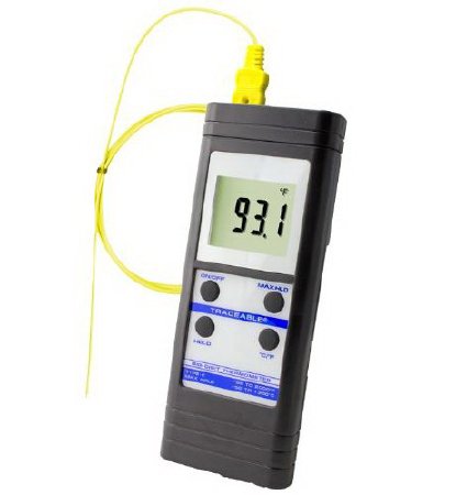 Picture of Digital Thermometer Traceable® Big Digit Fahrenheit / Celsius -58° to 2000°F (-50 to 1300°C) Type K Beaded Probe Battery Operated91210-07