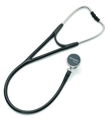 Picture of Cardiology Stethoscope Harvey® DLX Black 1-Tube 17 Inch Tube Double-Sided Chestpiece5079-325