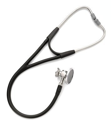 Picture of Cardiology Stethoscope Harvey® DLX Black 1-Tube 17 Inch Tube Double-Sided Chestpiece5079-325P