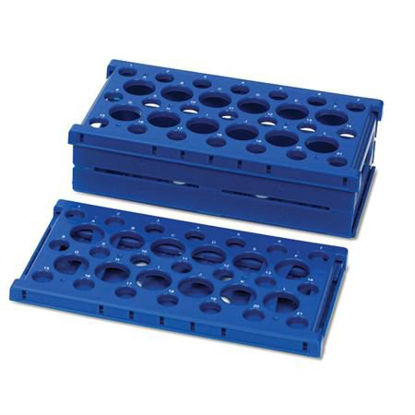 Picture of Expanding / Collapsing Rack Test Tube Rack 12 / 21 Place 15 / 50 mL Tube Size Blue13022-BL