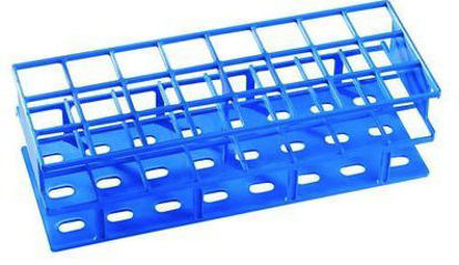 Picture of Test Tube Rack 8.7 X 10.4 X 25.4 cm, Blue, 40-Place For 20 mm For Tube O.D.89215-778