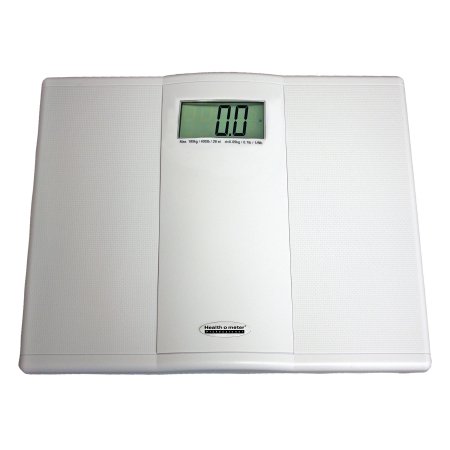 Picture of Floor Scale Health O Meter® Digital LCD Display 400 lb/ 180 kg Capacity White AC Adapter / Battery Operated822KLS