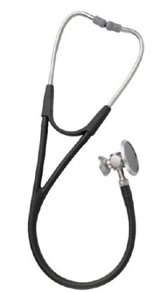 Picture of Cardiology Stethoscope Harvey® DLX Green 1-Tube 17 Inch Tube Double-Sided Chestpiece5079-328