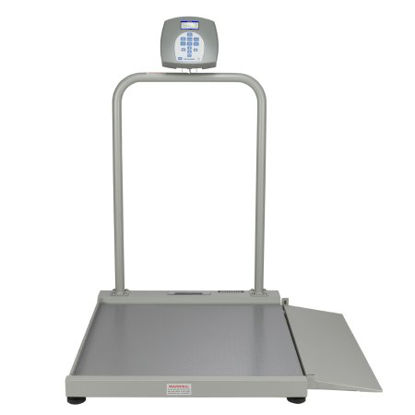 Picture of Wheelchair Scale Health O Meter® Digital LCD Display 454 kg Capacity Gray AC Adapter / Battery Operated2500KG