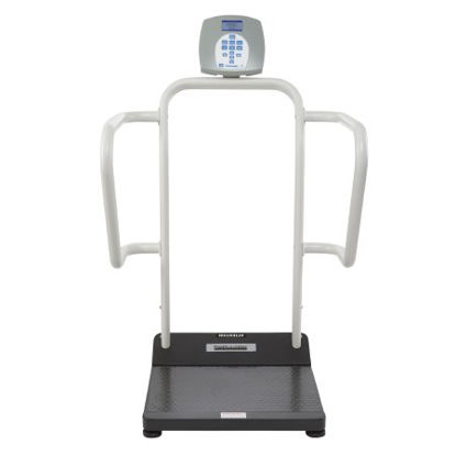 Picture of Floor Scale Health O Meter® Digital LCD Display 454 kg Capacity Gray AC Adapter / Battery Operated1100KG-BT