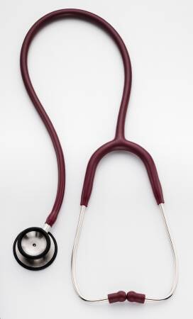 Picture of Classic Stethoscope Professional Series Burgundy 1-Tube 22 Inch Tube Double-Sided Chestpiece5079-139