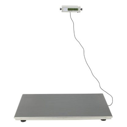 Picture of Floor Scale Health O Meter® Digital LCD Display 600 lbs. / 270 kg Capacity Silver AC Adapter / Battery Operated2842KL