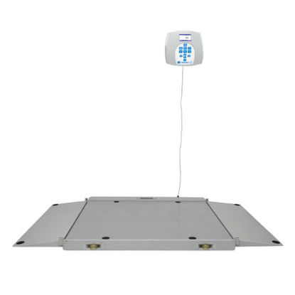 Picture of Wheelchair Scale Health O Meter® Digital LCD Display 454 kg Capacity Gray AC Adapter / Battery Operated2700KG-BT