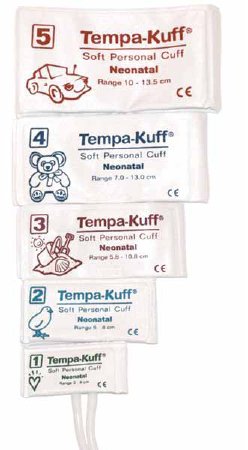 Picture of Blood Pressure Cuff Tempa-Kuff® Infant Arm Size 4 Cuff 7 - 13 cm Cloth Fabric Cuff39143