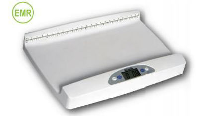 Picture of Pediatric Scale with Height Rod Health O Meter® Digital LCD Display 44 lbs. / 20 kg Capacity White Battery Operated553KLCT-EHR