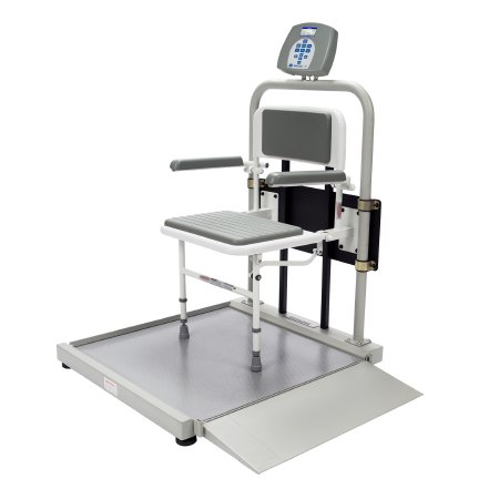 Picture of Wheelchair Scale Health O Meter® Digital LCD Display 454 kg Capacity Gray AC Adapter / Battery Operated2500CKG