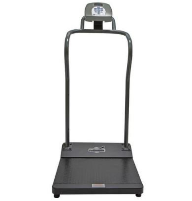 Picture of Floor Scale Health O Meter® Digital LCD Display 454 kg Capacity Gray AC Adapter / Battery Operated3001KG-AM-BT