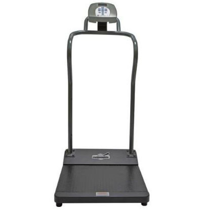 Picture of Floor Scale Health O Meter® Digital LCD Display 454 kg Capacity Gray AC Adapter / Battery Operated3001KG-AM-BT