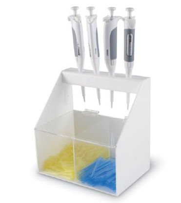 Picture of Pipette Workstation 165 X 244 X 246 mm, Opaque on Sides with Clear Front and Bin Lids For use Pipettes and Pipette TipsHS234631