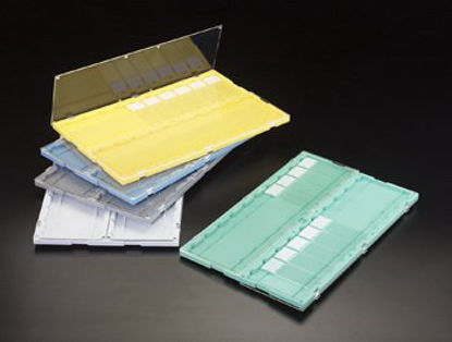 Picture of Slide Storage Tray SlideFolder™ 7/16 X 7-9/16 X 11-11/16 Inch Gray High Impact Polystyrene 20 Slide CapacityM750-20GY