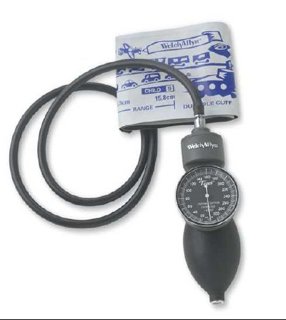 Picture of Aneroid Sphygmomanometer with Cuff Welch Allyn™ 1-Tube For Home Use Small Adult / Child Multi Cuff Pack5098-23