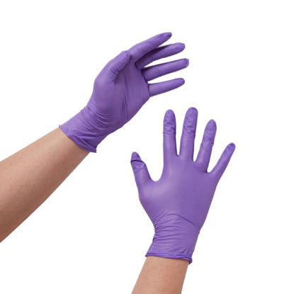 Picture of Exam Glove Purple Nitrile® Medium NonSterile Nitrile Standard Cuff Length Textured Fingertips Purple Chemo Tested55082