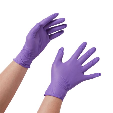 Picture of Exam Glove Purple Nitrile® Large NonSterile Nitrile Standard Cuff Length Textured Fingertips Purple Chemo Tested55083
