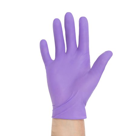 Picture of Exam Glove Purple Nitrile® Medium Sterile Pair Nitrile Standard Cuff Length Textured Fingertips Purple Chemo Tested55092