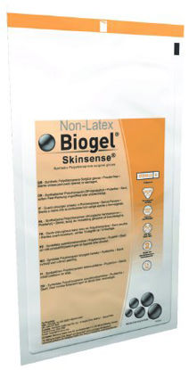 Picture of Surgical Glove Biogel® Skinsense™ Size 6.5 Sterile Pair Polyisoprene Extended Cuff Length Fully Textured Ivory Not Chemo Approved31465