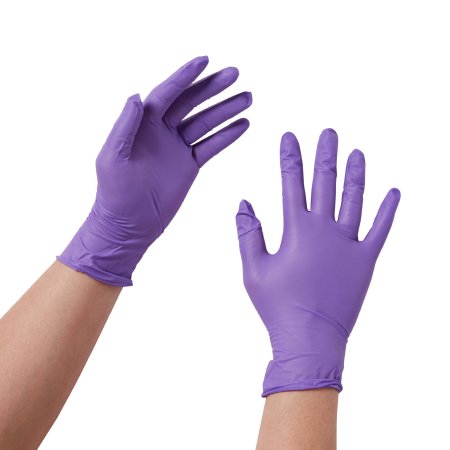 Picture of Exam Glove Purple Nitrile® X-Large NonSterile Nitrile Standard Cuff Length Textured Fingertips Purple Chemo Tested55084