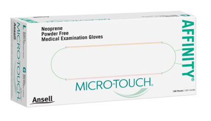 Picture of Exam Glove Micro-Touch® Affinity® Small NonSterile Polychloroprene Standard Cuff Length Textured Fingertips Green Chemo Tested3771