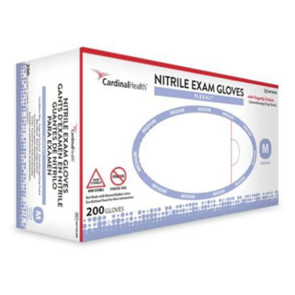 Picture of Exam Glove FLEXAL™ Medium NonSterile Nitrile Standard Cuff Length Textured Fingertips Blue Chemo Tested88TN03M