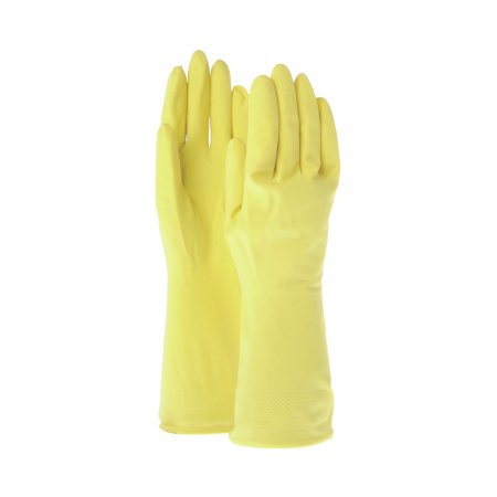 Picture of Utility Glove Ambitex® L6500 Large Flock Lined Latex Yellow 12 Inch Beaded Cuff NonSterileLLG6500