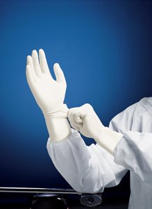 Picture of Cleanroom Glove Kimtech Pure® G3 Size 6.5 Nitrile White 12 Inch Beaded Cuff Sterile Pair56889
