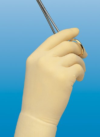 Picture of Surgical Glove Protexis™ (formerly Duraprene™ Plus ) Size 7.5 Sterile Pair Polychloroprene Extended Cuff Length Smooth Ivory Chemo Tested2D73DP75