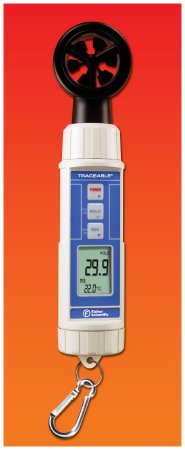 Picture of Digital Anemometer / Thermometer Fisherbrand™ Traceable® Fahrenheit / Celsius 32° to 122°F (0° to 50°C) Internal Sensor Handheld Battery Operated15078196