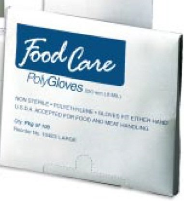 Picture of Food Service Glove Foodcare™ Large Textured Clear Polyethylene10473