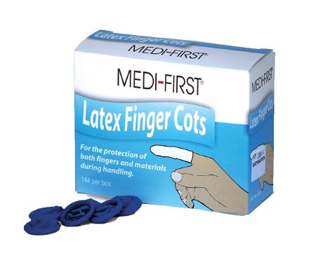 Picture of Finger Cot Medi-First® Medium 2-1/2 Inch Length Powder Free Latex NonSterile68235
