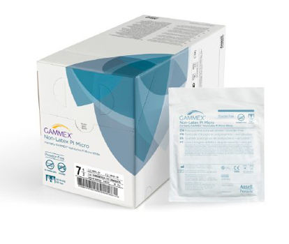 Picture of Surgical Glove GAMMEX® Non-Latex PI Micro Size 6.5 Sterile Pair Polyisoprene Extended Cuff Length Smooth White Not Chemo Approved20685965