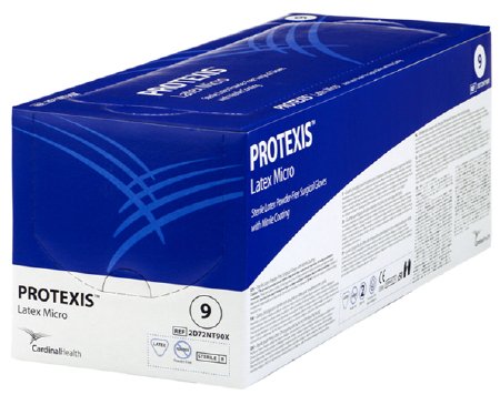 Picture of Surgical Glove Protexis™ Latex Micro Size 8.5 Sterile Pair Latex Extended Cuff Length Smooth Light Brown Not Chemo Approved2D72NT85X