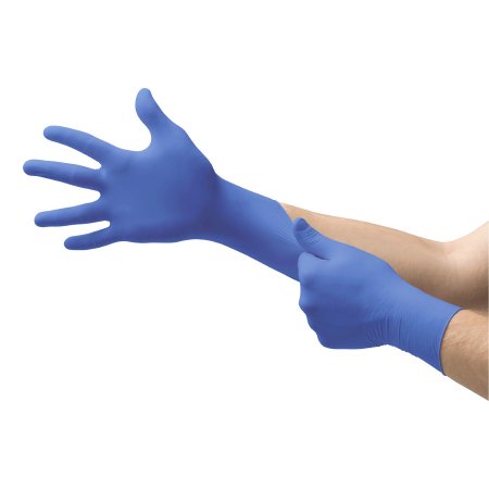Picture of Exam Glove Ultraform® X-Large NonSterile Nitrile Standard Cuff Length Textured Fingertips Blue Not Chemo ApprovedUF-524-XL
